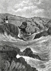 The Spouting Cave, Newport, Rhode Island, USA, May 4, 1872